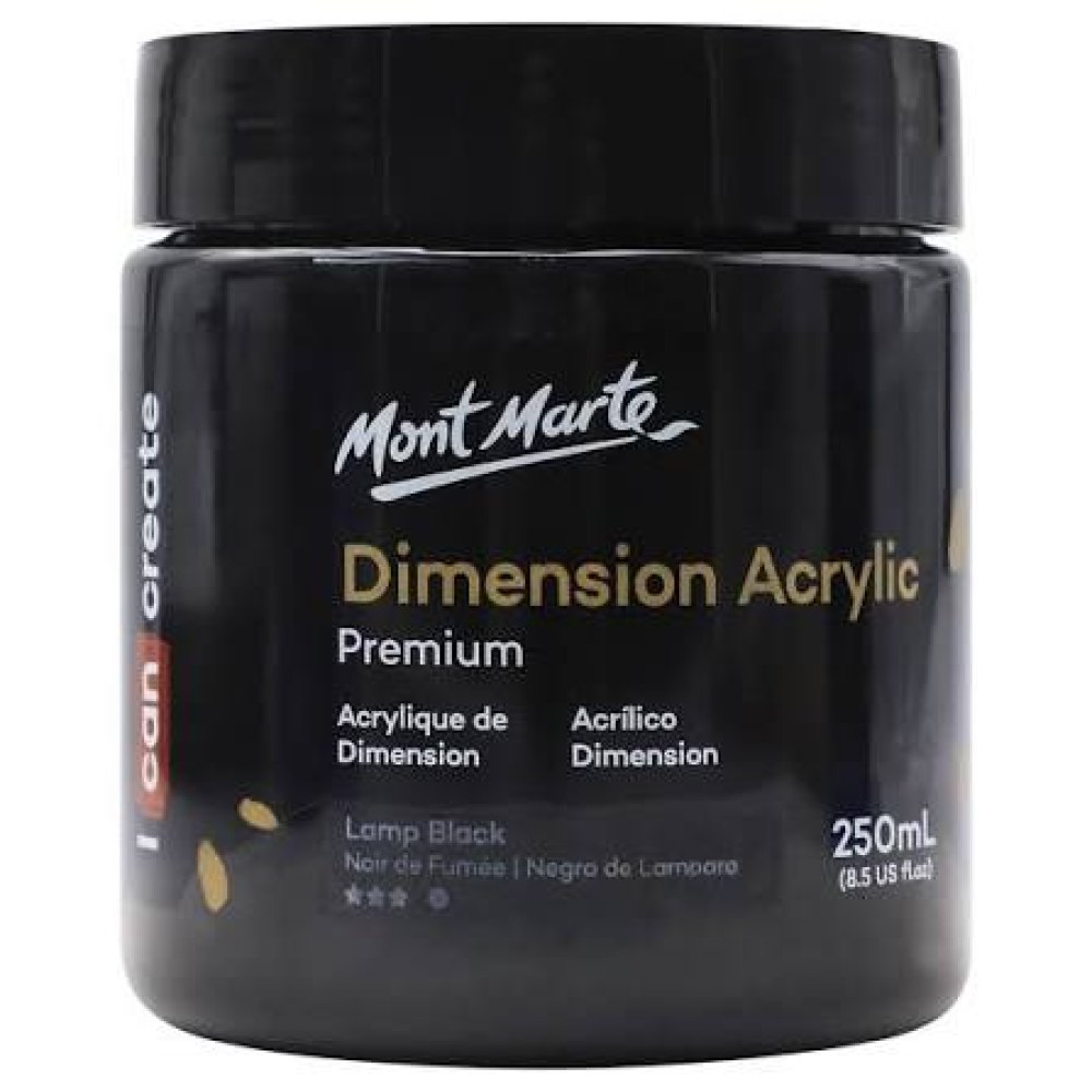Mm Dimension 250ML Acrylic Lamp Black