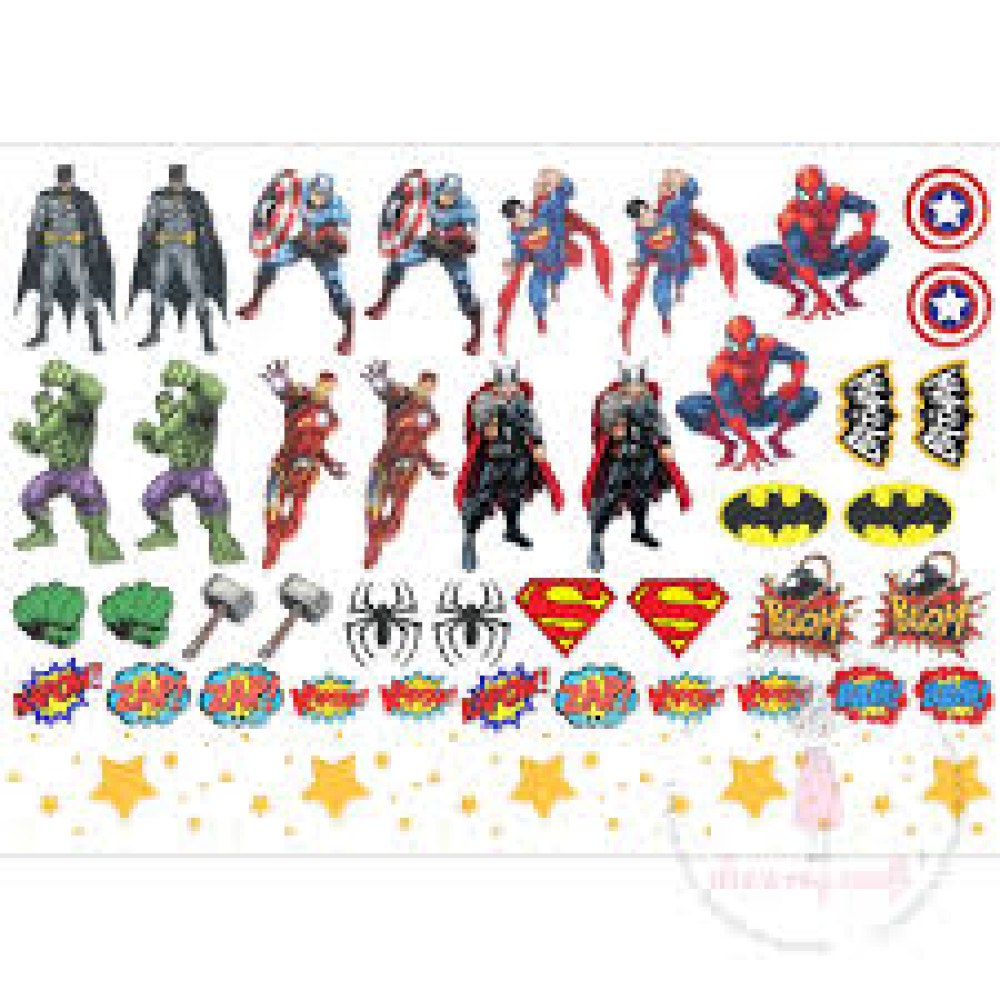 Stiker Detski Y-H035 Heroes 19x29 12/1